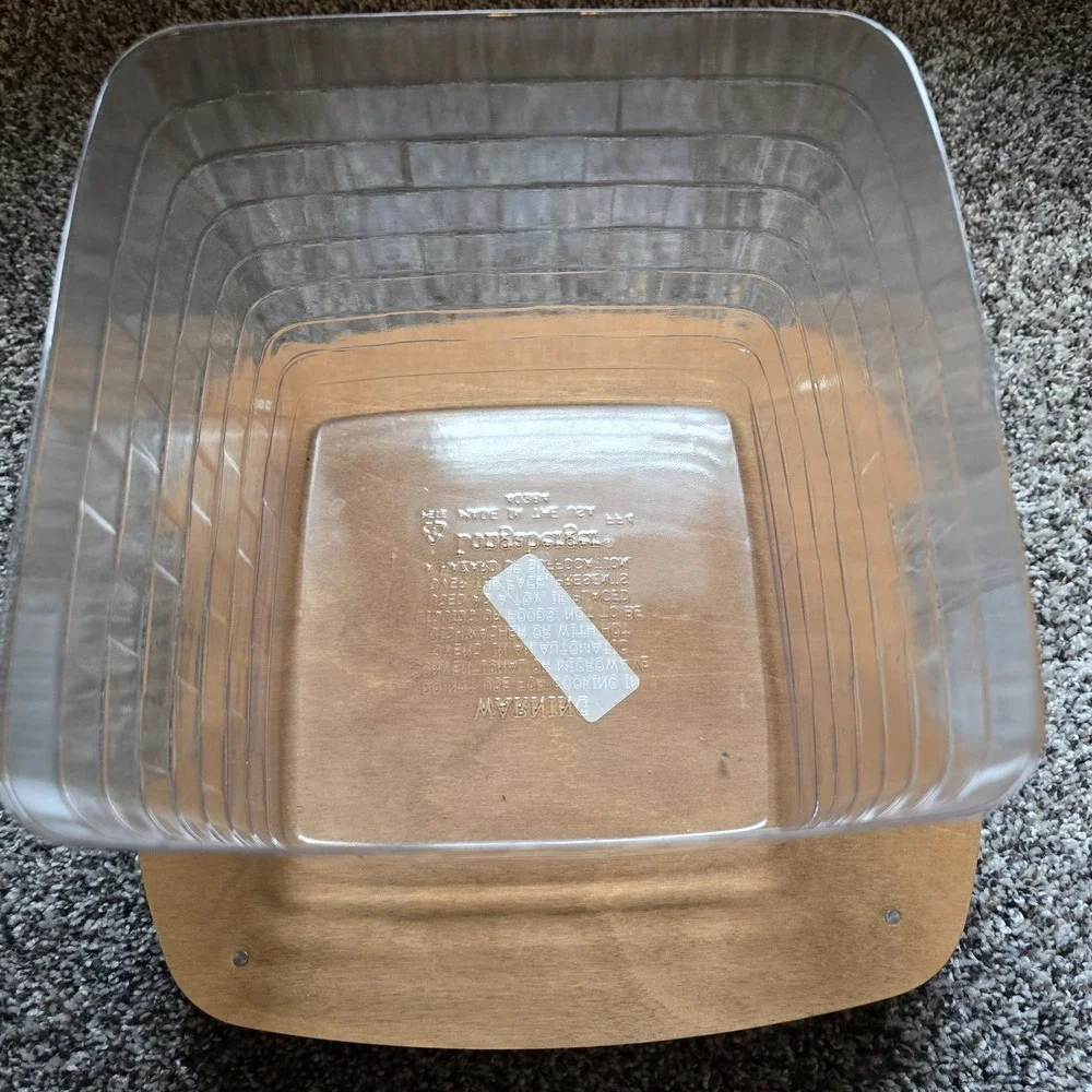 Longaberger Holiday Hearth Clear Plastic Protector #40384 Christmas‎ Square